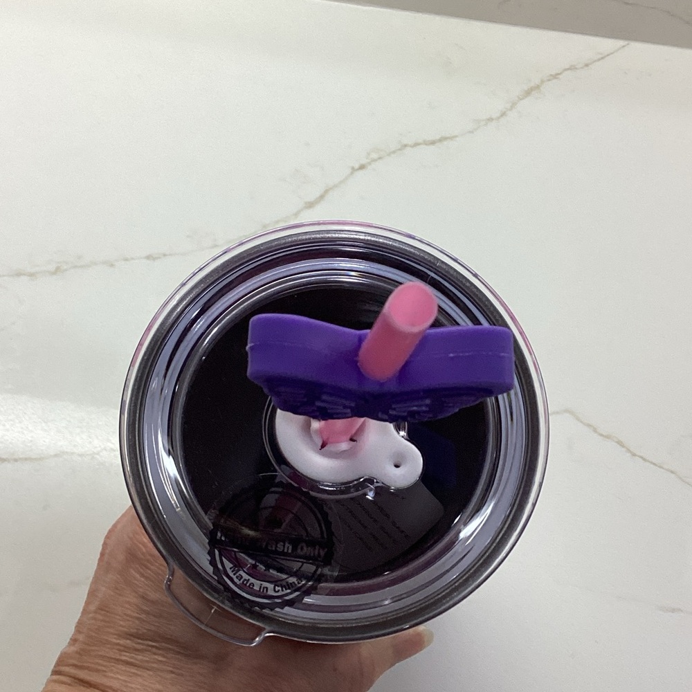 Wicked Shadows Floral Stainless Tumbler with Butterfly Straw - Picture 4 of 7